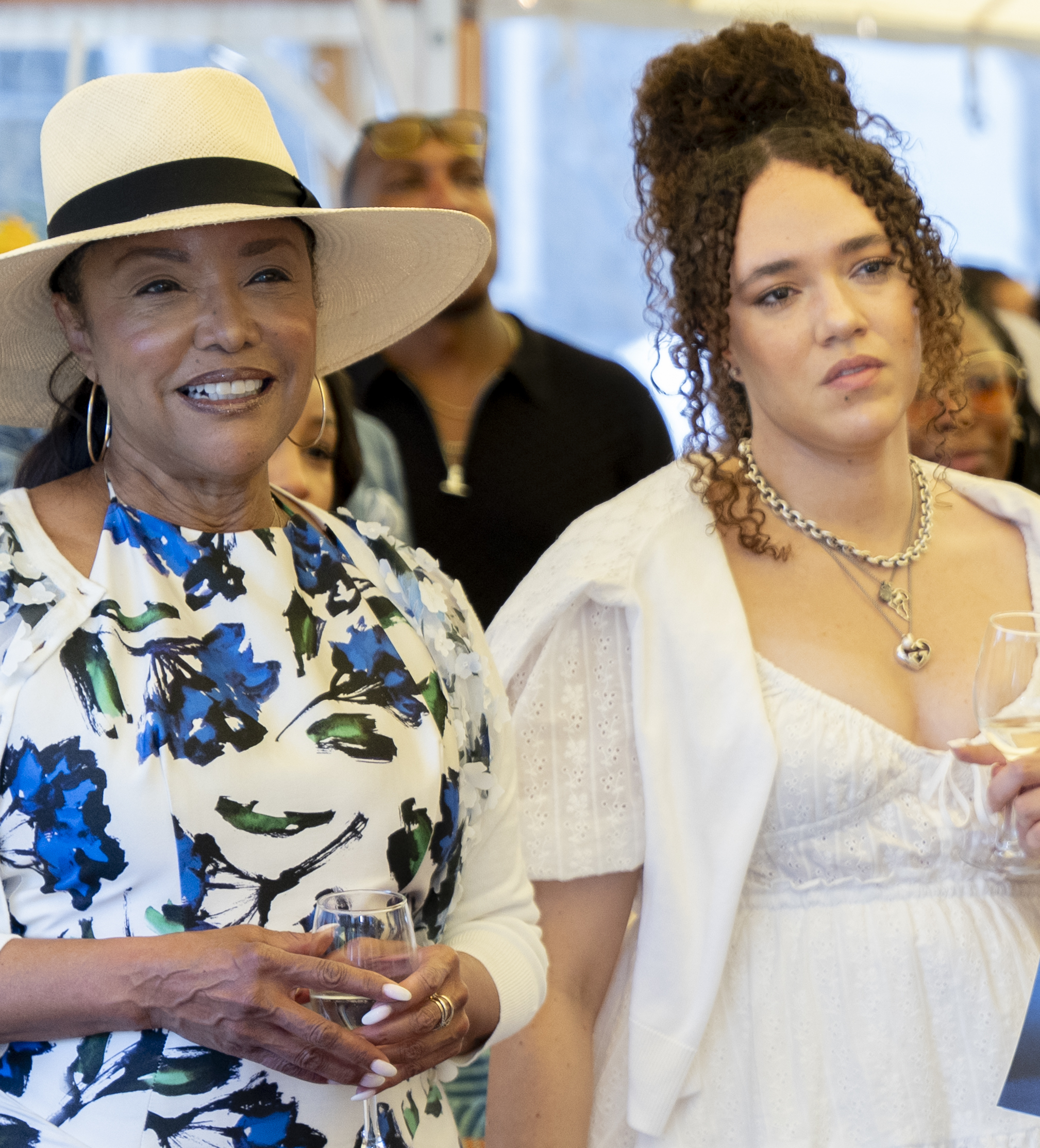 Lynn Whitfield and Grace Gibson at the inaugural ceremony
