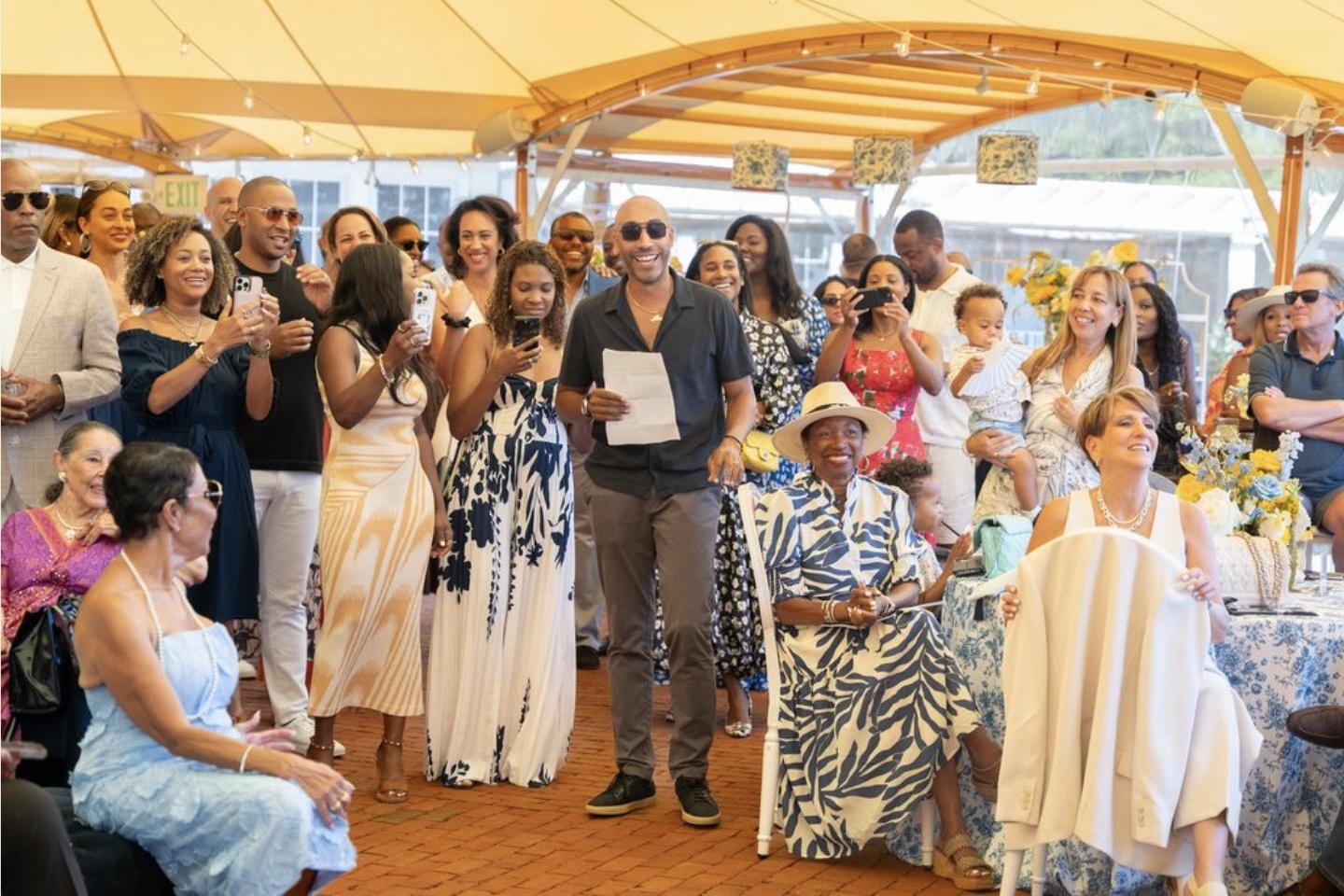 Shelley Stewart III receiving the Business Impact Award